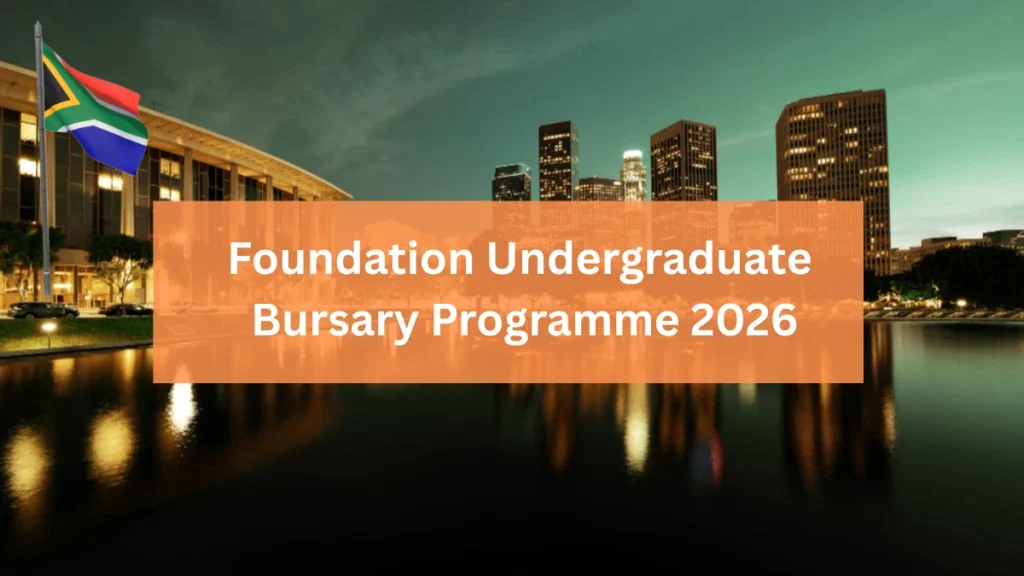 Foundation Undergraduate Bursary Programme 2026