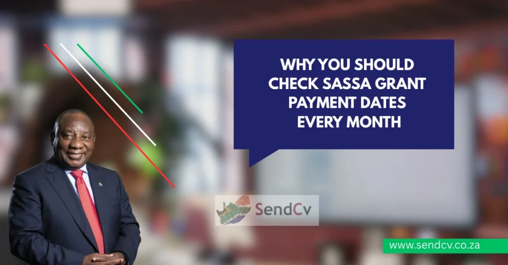SASSA Grant Payment Dates