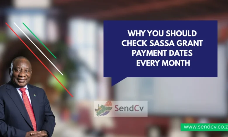SASSA Grant Payment Dates