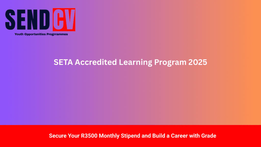 DTA SETA Accredited LEARNERSHIP 2025