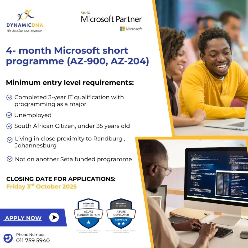Dynamic DNA Microsoft Short Skills Programme (AZ-900 & AZ-204) 2025