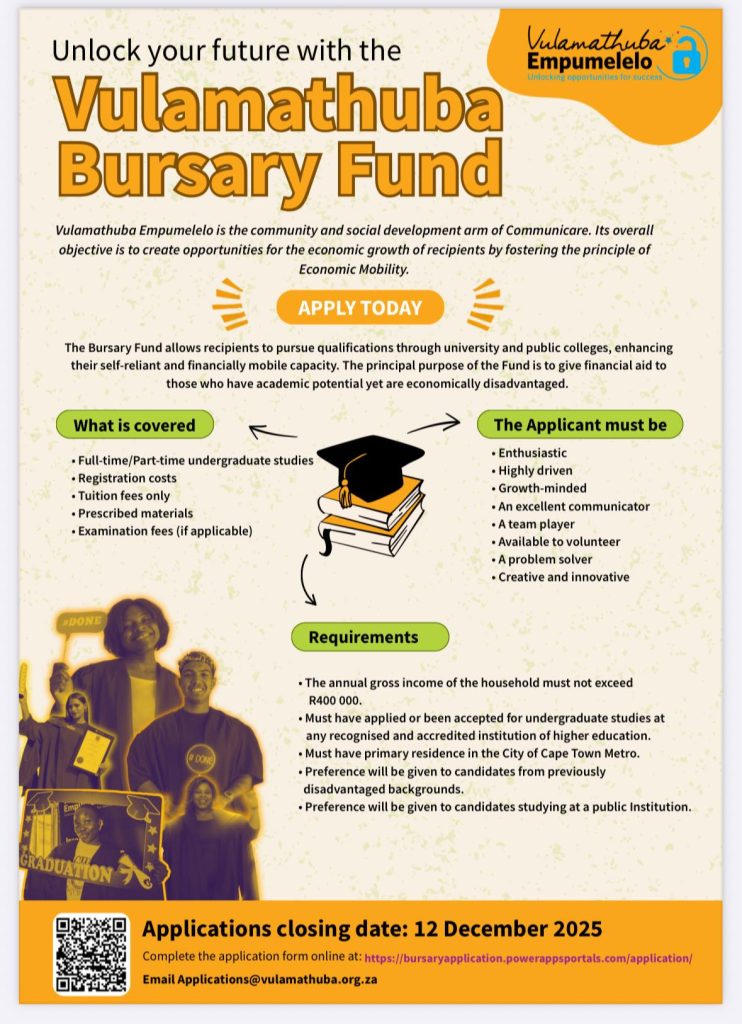 Vulamathuba 2026 Bursary Grant Fund