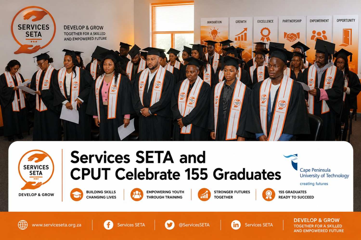 Services SETA and CPUT Celebrate 155 Graduates