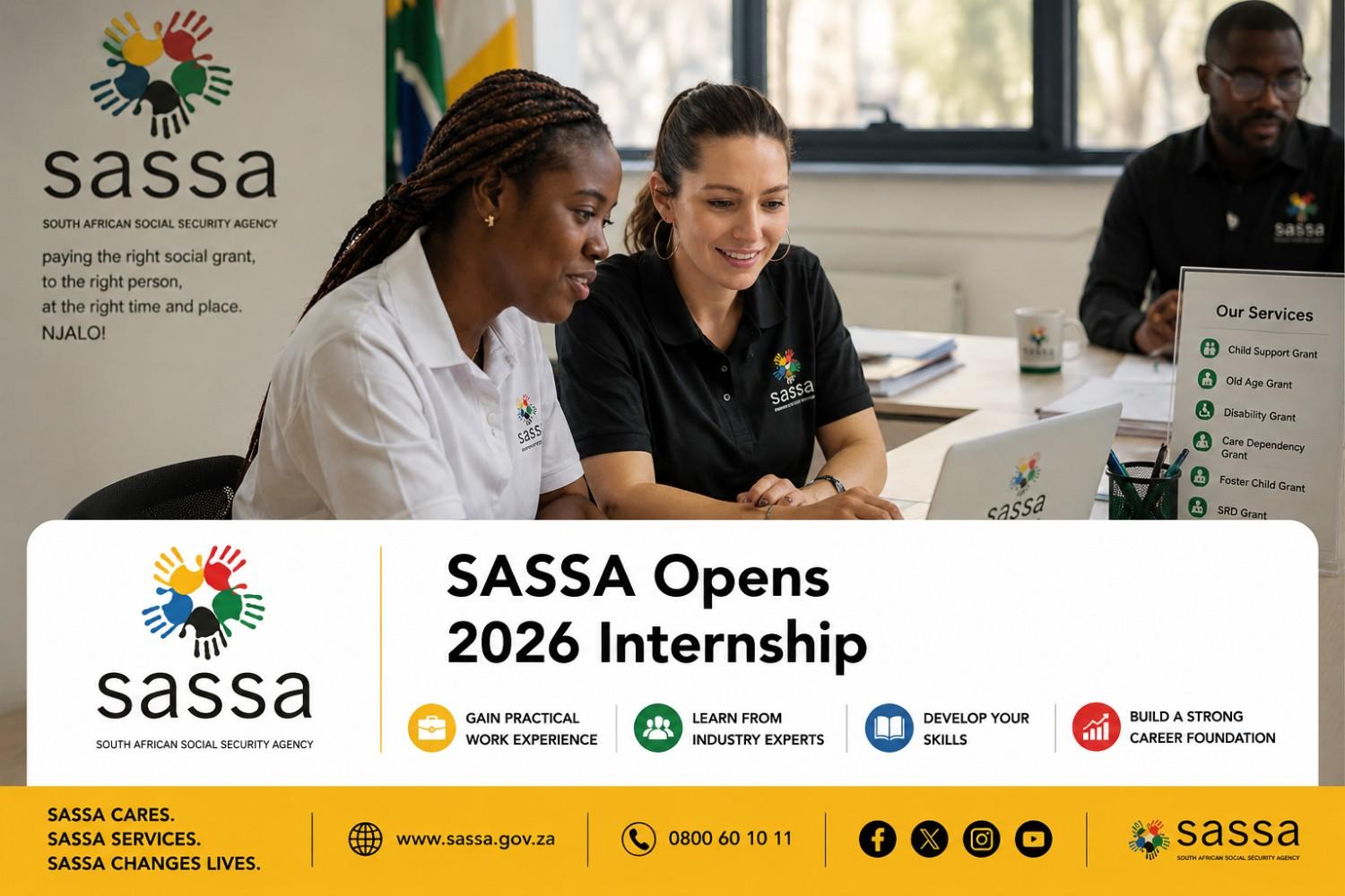 SASSA Opens 2026 Internship