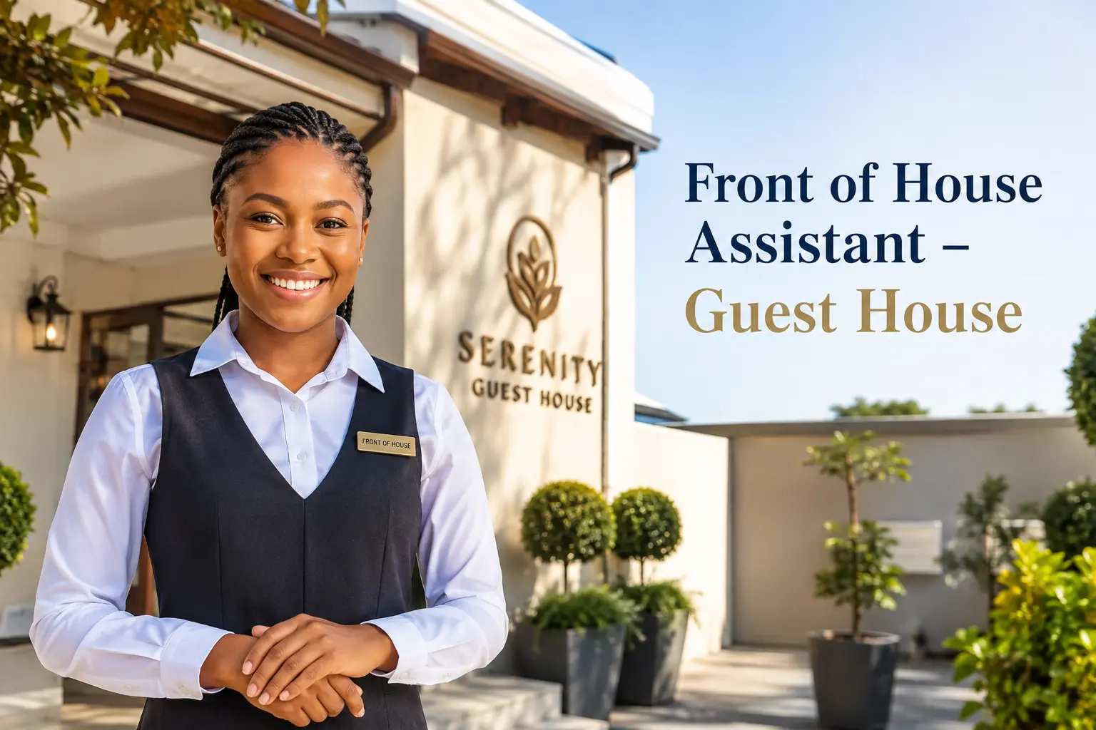 Front of House Assistant Job Available at Guest House